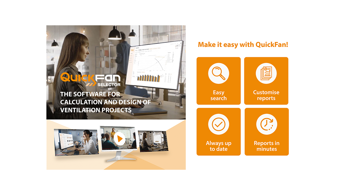 SODECA QuickFan Software for calculation and design of ventilation projects